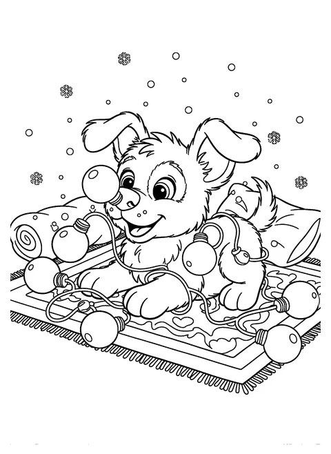Christmas Dog Coloring Pages: 9 Free Printables | ColorPaw